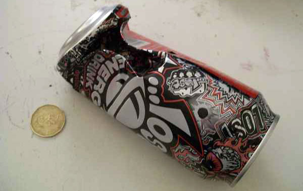 Soda can pipe